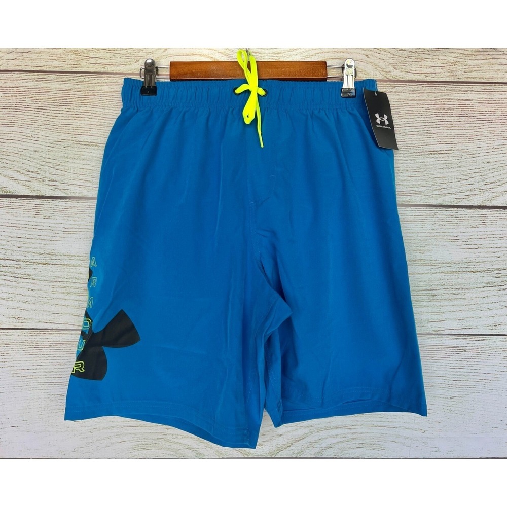 Under Armour Swim Shorts Mens Size‎ Small Cruise Blue Swim Trunk Shorts New